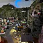 Really cool model area, almost everything interacts with a push of a button