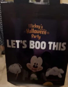 Mickey's Not So Scary Halloween Party Let's Boo This Trick or Treat bag