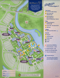 Disney's Port Orleans Resort - French Quarter Map